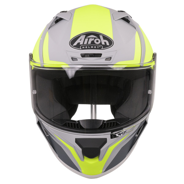 Airoh Airoh valor full face helmet - matt wings fluro yellow (small)